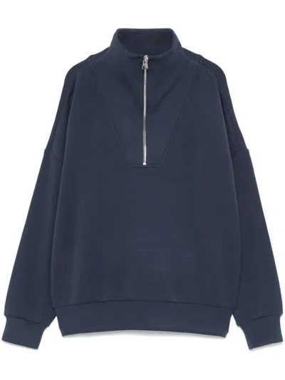 Varley Catherine Half Zip Sweat In Navy In Blue
