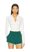 Varley Helena Mid Layer Top In White