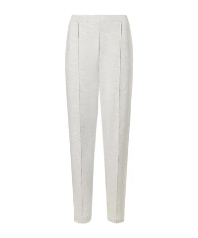 Varley High Waist Casual Slim Tapered Pants In White