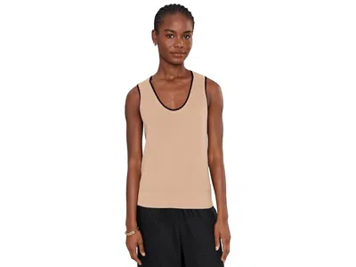 Varley Higson Knit Tank Women's Sweater Light Taupe: Sm In Brown
