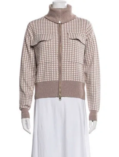 Pre-owned Varley Houndstooth Print Jacket In Multicolor