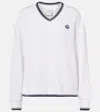 Varley Iona V-neck Sweatshirt In White