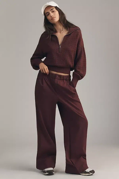 Varley Isobel 29 Wide Leg Pants In Red