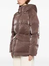 Varley Womens Fullerton Hooded Down-fill Ripstop Jacket French Roast In Brown