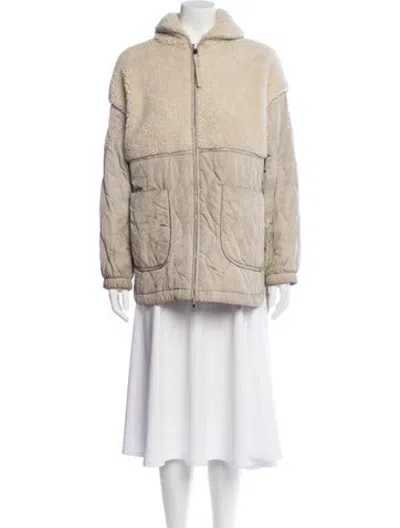 Pre-owned Varley Jacket In Neutrals