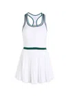 Varley Jane Court 28 Stretch-jersey Mini Dress In White