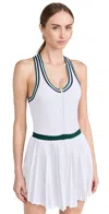 Varley Jane Court Dress 28" In White/forest