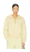 Varley Davidson Half Zip Sweatshirt In Yellow