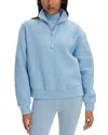 Varley Jaylin High Pile Fleece Half-zip Pullover In Blue