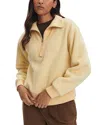 Varley Jaylin High Pile Fleece Half-zip Pullover In Yellow