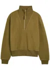 Varley Jaylin Half-zip Fleece Sweatshirt In Green