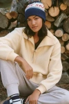 Varley Jaylin High Pile Fleece Half-zip Pullover In Neutral