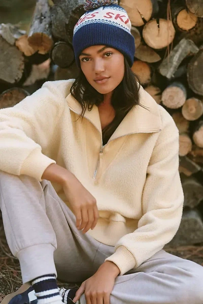 Varley Jaylin Half-zip Sweater In Neutral