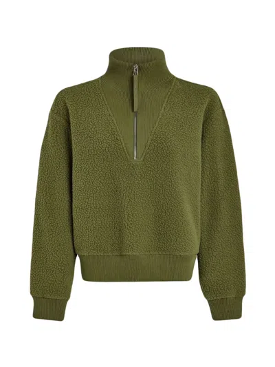 Varley Jaylin Half-zip Sweatshirt In Green