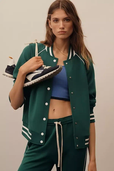 Varley Jepson Varsity Jacket In Green