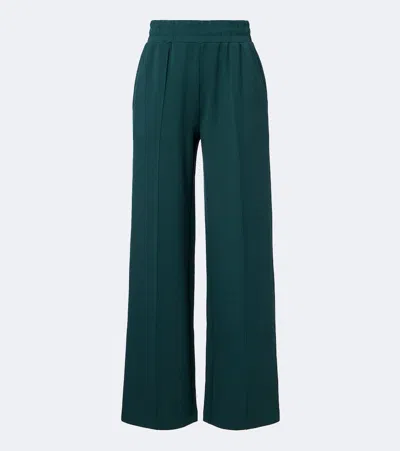 Varley Womens The Wide Leg 30-inch Jersey Trousers Ponderosa Pine In Green