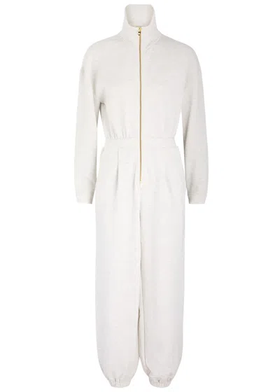 Varley Jessie Stretch-jersey Jumpsuit In Ivory