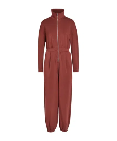 Varley Jessie Stretch-jersey Jumpsuit In Red