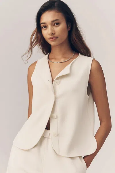 Varley Josie Button-front Tank Top In White