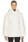 Varley Kaia Quilted Coat In White
