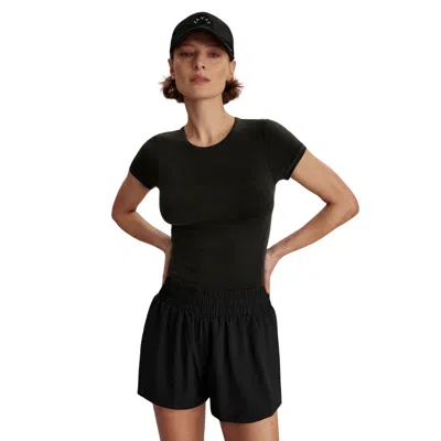 Varley Kallin Running Shorts Women's Black Stretch Elastic Waist Gbo862