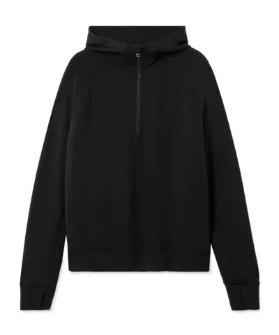Varley Karo Stretch Jersey Half-zip Sweatshirt In Black