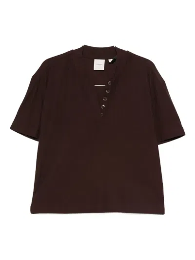 Varley Kasey Oberteil Mit Knopfleiste In Brown