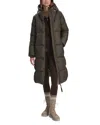 Varley Katya Long Down Puffer Coat In Green