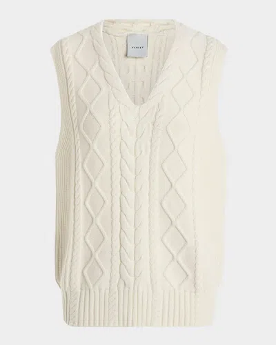 VARLEY KAY CABLE-KNIT VEST