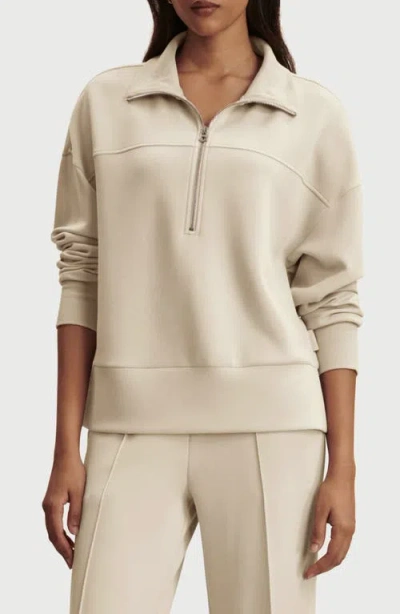 Varley Kayleight Half Zip Sweatshirt In Neutral