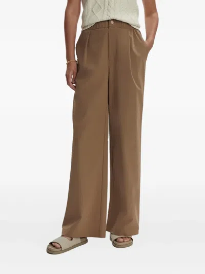 Varley Kayson 2.0 Pleated Trousers In Brown