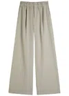 Varley Kayson Wide Leg 32 Stretch-jersey Trousers In Gray