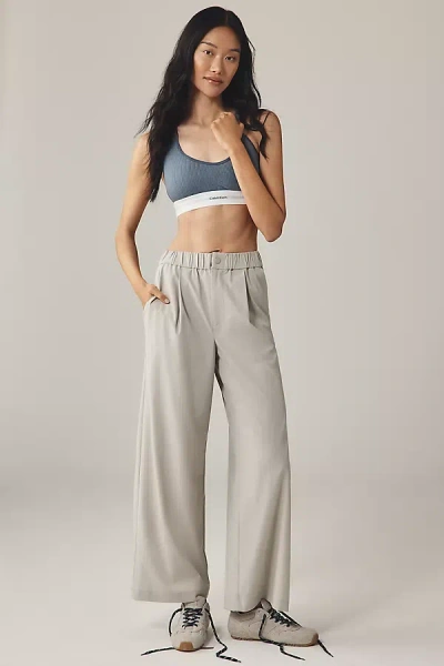 Varley Kayson Wide-leg Pull-on Pants In White