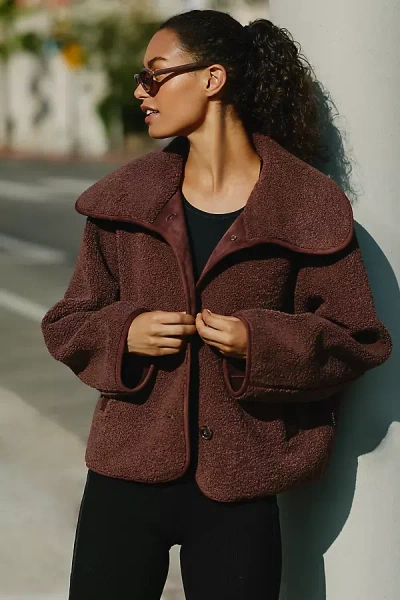 Varley Kellan Boxy Jacket In Brown