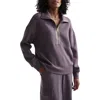 Varley Keller Half Zip Top In Cocoa Berry