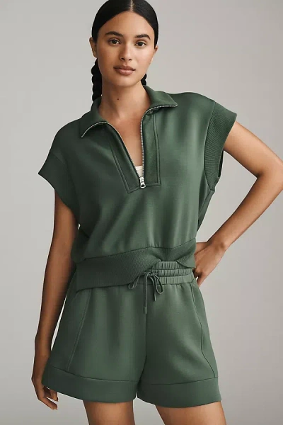 Varley Kelly Half-zip Muscle Pullover In Green