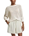 Varley Kershaw Crewneck Sweater In Egret
