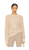 Varley Kershaw Open-knit Sweater In 皎白