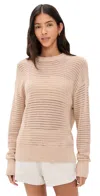 Varley Kershaw Open-knit Sweater In Moonlight
