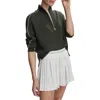 Varley Kirsi Half-zip Sweatshirt In Deep Ivy