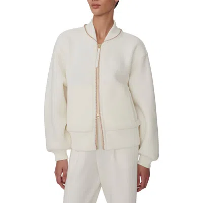 Varley Klaudia Fleece Jacket In White