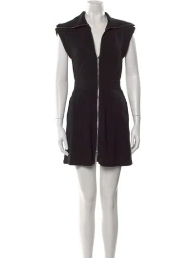 Pre-owned Varley Knee-length Dress In Black