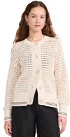 Varley Kris Relaxed Cardigan Sweater In Birch