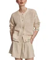 Varley Kris Relaxed Cardigan Sweater In Birch