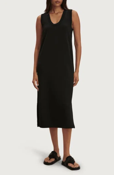 Varley Kyler Tank Midi Dress In Black
