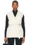 Varley Lanville Reversible Gilet In Sandshell
