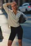 Varley Larson Half-zip Pullover In Gray