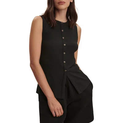 Varley Latia Button-up Tank In Blue