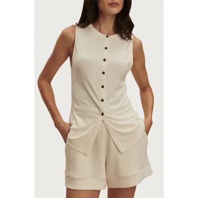 Varley Latia Button-up Tank In Neutral