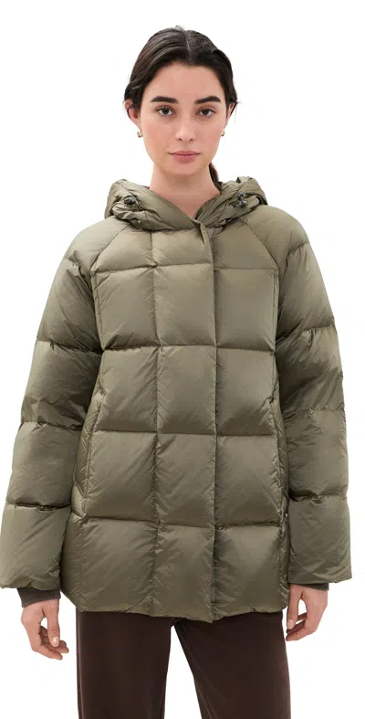 Varley Latimer Down Puffer Coat Metallic Olive
